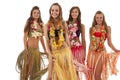 Hawaiian Hula Dancer Girls