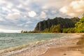 Hawaiian Landscape - Kaaawa, Oahu, Hawaii Royalty Free Stock Photo