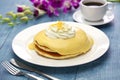 Hawaiian lilikoi passion fruit pancake