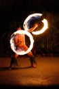 Hawaiian Luau Fire Dancer Royalty Free Stock Photo