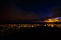 Hawaiian night Tantalus Lookout Royalty Free Stock Photo