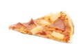 Hawaiian pizza composition isolated