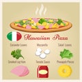 Hawaiian Pizza With Ingredients