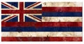 Hawaiian Hawaii Flag Grunge Vintage Metal Rustic Old Antique Royalty Free Stock Photo