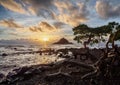 Hawaiian Sunrise on island of Maui Royalty Free Stock Photo