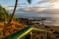 Hawaiian Sunset on the Beach Royalty Free Stock Photo