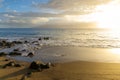 Hawaiian Sunset on the Beach Royalty Free Stock Photo