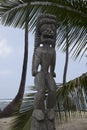 Hawaiian wood statue