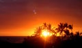 Hawaiin sunset Royalty Free Stock Photo