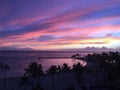 Hawaiin sunset honolulu Royalty Free Stock Photo