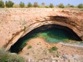 Hawiyat Najm sinkhole, Oman Royalty Free Stock Photo