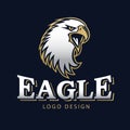 Hawk Eagle Head USA Americs Logo Mascot Vector 13 Royalty Free Stock Photo