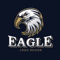 Hawk Eagle Head USA Americs Logo Mascot Vector 14 Royalty Free Stock Photo