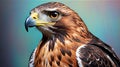 hawk illustration highquality image and aes ai generated Royalty Free Stock Photo