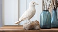 Hawk Look Bird Resin Sculpture For Natural Home Decor