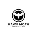 Hawk moth logo Royalty Free Stock Photo