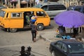 Hawker on the street of Lagos