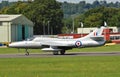 Hawker Hunter inverted Royalty Free Stock Photo