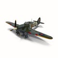 Hawker Hurricane Aircraft Isolated On White 3D Illustration