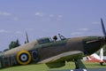 The Hawker Hurricane was a Royal Air Force fighter Royalty Free Stock Photo