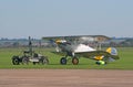 Hawker Nimrod II biplane and a starter vehicle Royalty Free Stock Photo