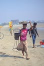 Hawker Peddler street vendor selling rural market market vendor food sale retail bangla business grocery trade bazaar sell