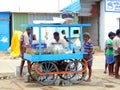 Hawker in royapuram harbour Chennai Tamil Nadu India