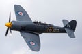 Hawker Sea Fury T.20 G-RNHF of the Royal Navy Fleet Air Arm Historic Flight based at RNAS Yeovilton Royalty Free Stock Photo