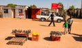 Hawker stand selling African Curios to tourists in Soweto