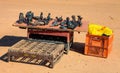 Hawker stand selling African Curios to tourists in Soweto