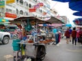 A hawkers street foods in Hatyai, Thailand.