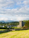 Hawkshead Lake District England uk on a beautiful sunny summer day popular tourist village known for William Wordswo Royalty Free Stock Photo