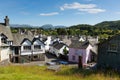 Hawkshead village Lake District England uk on a beautiful sunny summer day popular tourist village Royalty Free Stock Photo