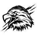 Hawlk falcon mascot illustration cartoon for tshirt and logo