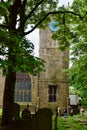 Haworth Church Tower through the trees