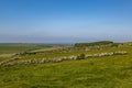 A rural South Downs view near Falmer in Sussex, with a blue sky overhead Royalty Free Stock Photo