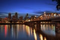 Hawthorne Bridge at Dusk Royalty Free Stock Photo