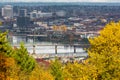 Hawthorne Bridge over Willamette River in Fall Portland OR USA Royalty Free Stock Photo