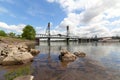 Hawthorne Bridge over Willamette River Royalty Free Stock Photo