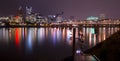 Hawthorne Bridge Willamette River Portland Oregon Royalty Free Stock Photo