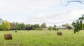 Hay bale lawn grass rural area house farm living forest