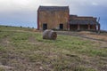 Hay bales field, Italy