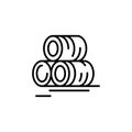 Hay bales icon Royalty Free Stock Photo