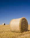 Hay bales, Idyllic rural landscape