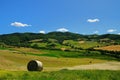 Hay bales in Italian field