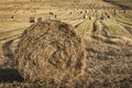 Hay Bales at Towie in Aberdeenshire, Scotland Royalty Free Stock Photo