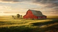 hay barn rural scene Royalty Free Stock Photo