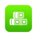 Hay bundles icon digital green