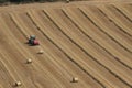 Hay field harvest. Royalty Free Stock Photo