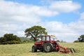 Hay Making Tractor Royalty Free Stock Photo